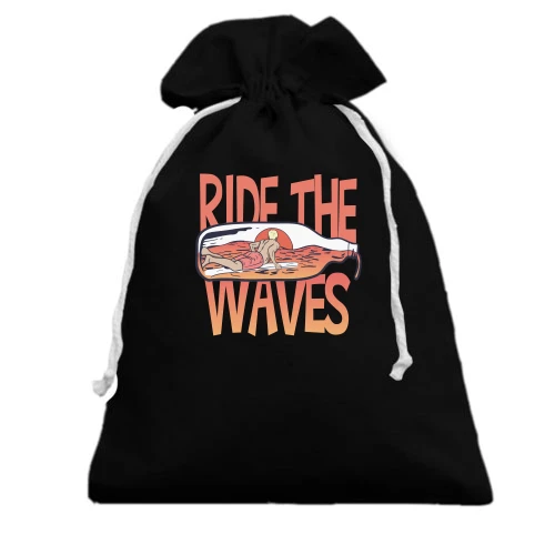 Подарунковий мішечок, Чорний, Ride the Waves Серфінг