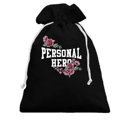 Подарунковий мішечок, Чорний, Personal hero