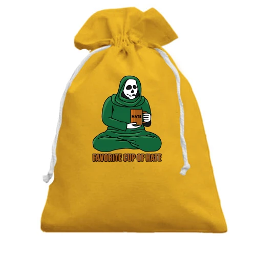 Подарунковий мішечок, Жовтий, Favorite cup of hate