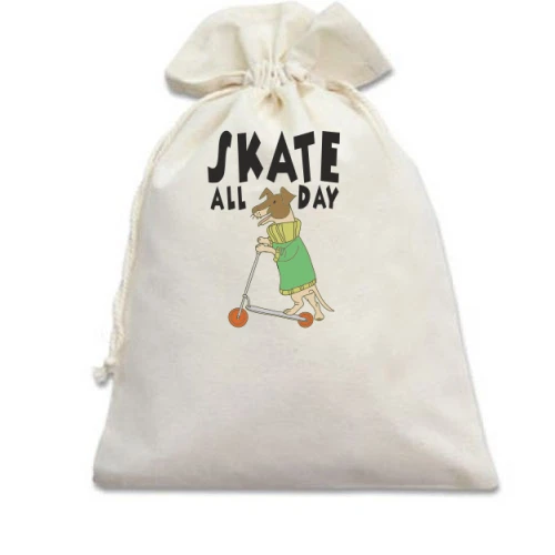 Подарунковий мішечок Skate all day