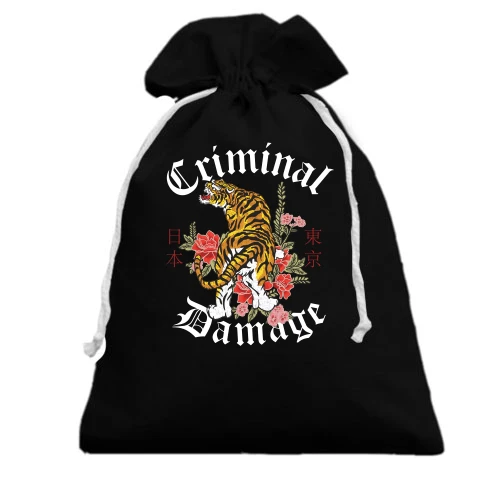 Подарунковий мішечок, Чорний, Criminal Damage