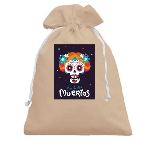 Подарочный мешочек, белый, Muertos