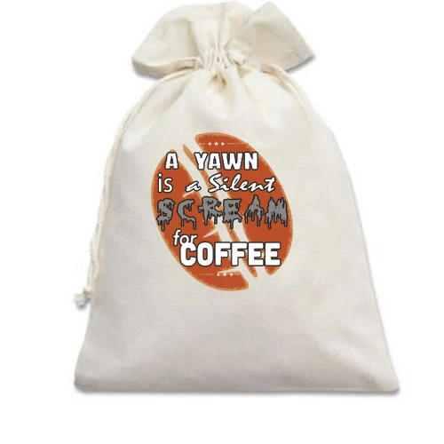 Подарунковий мішечок Scream coffee