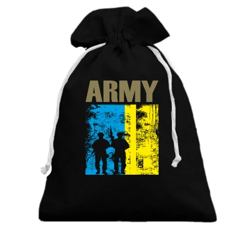 Подарунковий мішечок, Чорний, UA ARMY