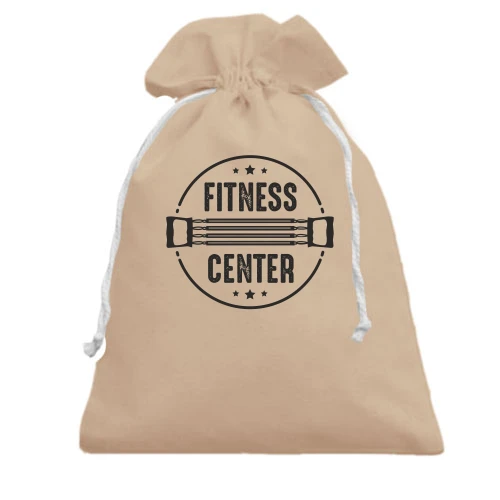 Подарочный мешочек с надписью "FITNESS CENTER"