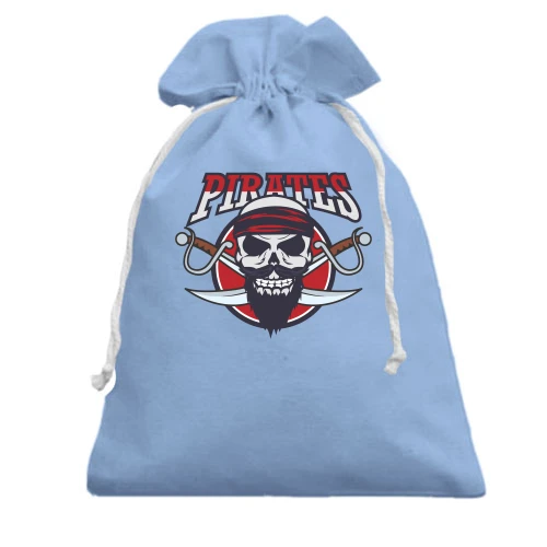 Подарочный мешочек с надписью "Pirates"