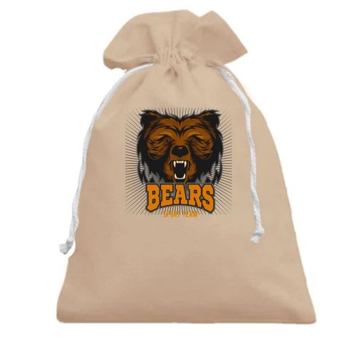Подарочный мешочек, Белый, Bears Sport Team
