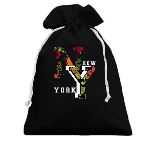 Подарунковий мішечок, білий, New York Flowers