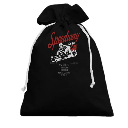 Подарочный мешочек, Черный, Speedway
