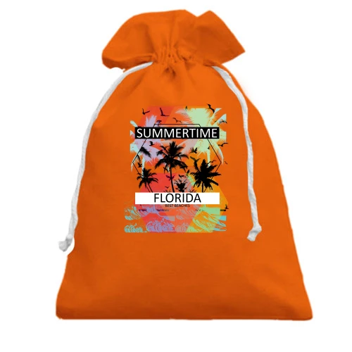 Подарунковий мішечок, помаранчевий, Summertime Florida