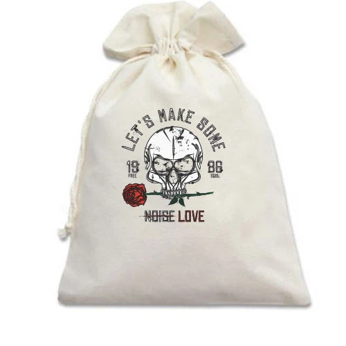 Подарочный мешочек Let's make some Noise Love