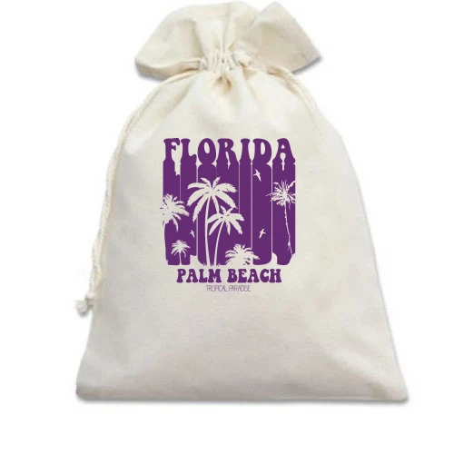 Подарунковий мішечок, білий, Florida Palm Beach