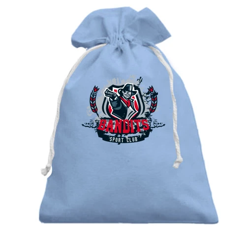 Подарочный мешочек, Голубой, Bandits sport club
