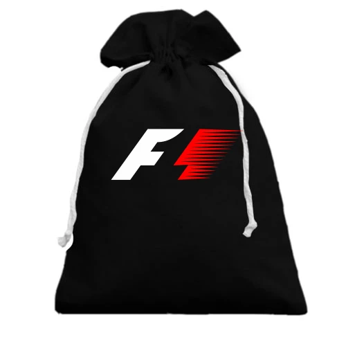 Подарочный мешочек, черный, Formula F-1
