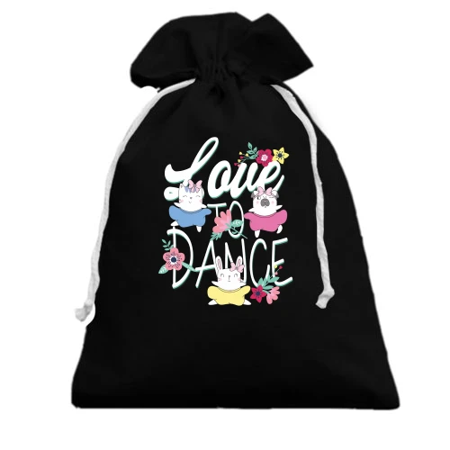 Подарочный мешочек Love to Dance
