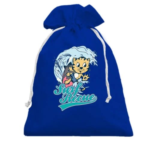 Подарочный мешочек, Голубой, Surf Recue