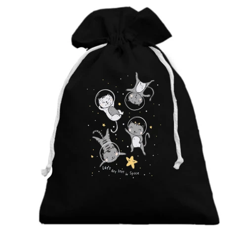 Подарочный мешочек Let's get lost in Space