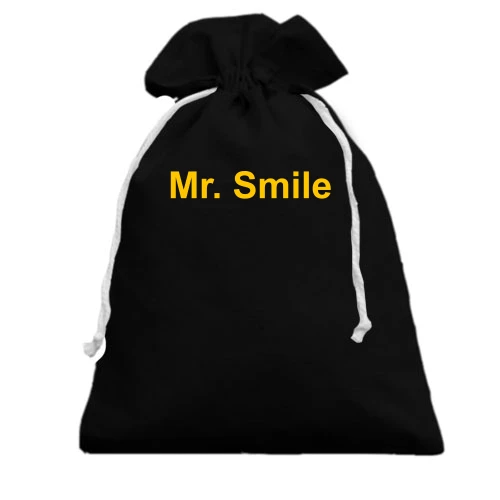 Подарочный мешочек, Черный, Mr. Smile