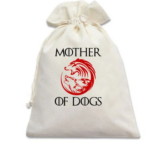 Подарунковий мішечок, Білий, Mother of Dogs 2
