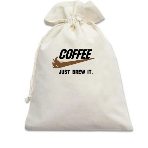 Подарочный мешочек Coffee Just brew it