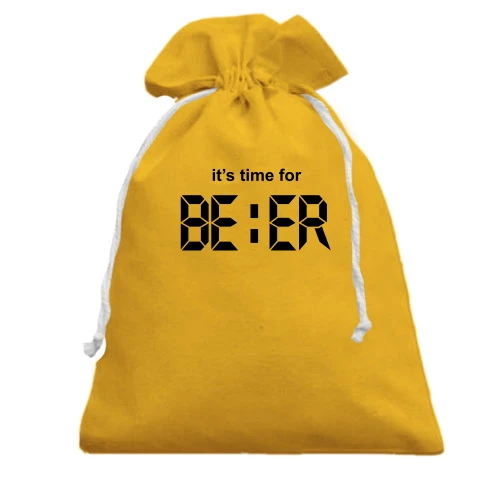 Подарочный мешочек It's time for Beer