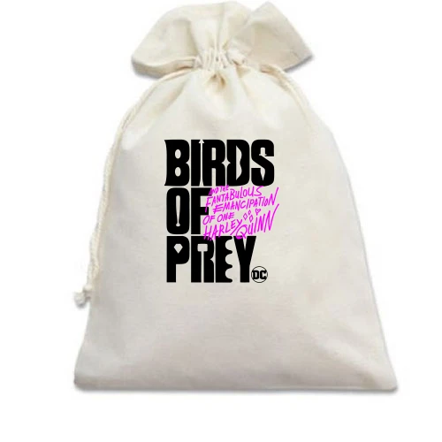 Подарочный мешочек, Белый, Birds of Prey DC