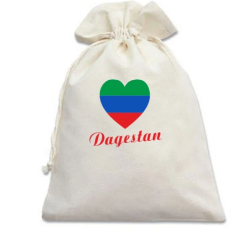Подарунковий мішечок Dagestan Flag Heart