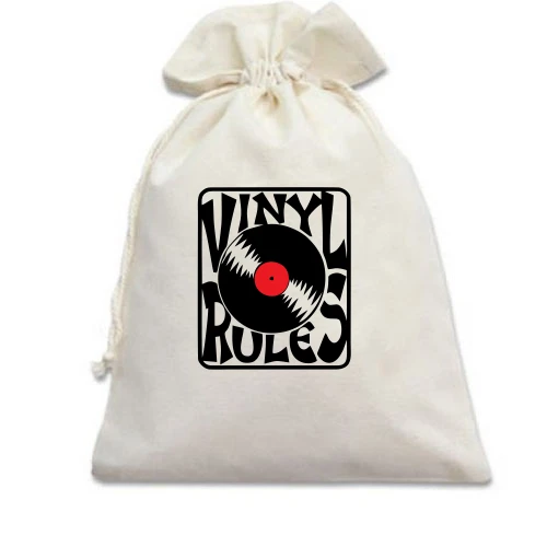 Подарочный мешочек Vinyl Rules (2)