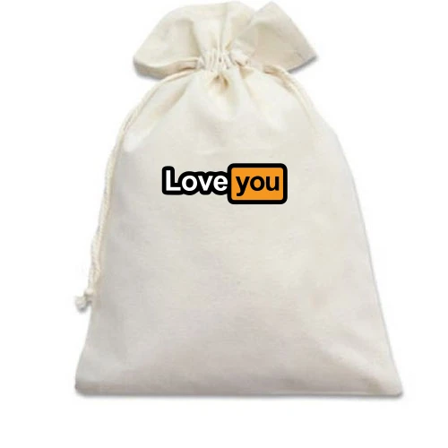Подарочный мешочек, Белый, LoveYou