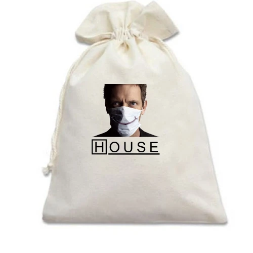 Подарочный мешочек, Белый, Dr. House
