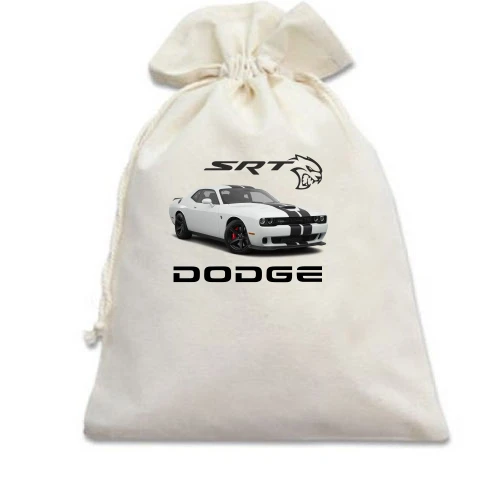 Подарочный мешочек, желтый, Dodge challenger srt