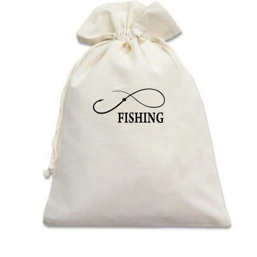 Подарунковий мішечок, Білий, Fishing infinity