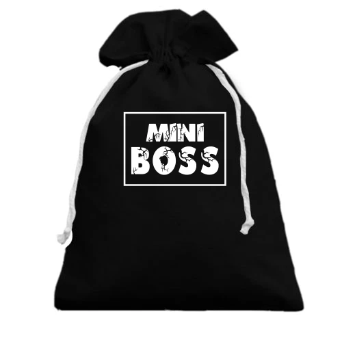 Подарочный мешочек, Черный, mini BOSS