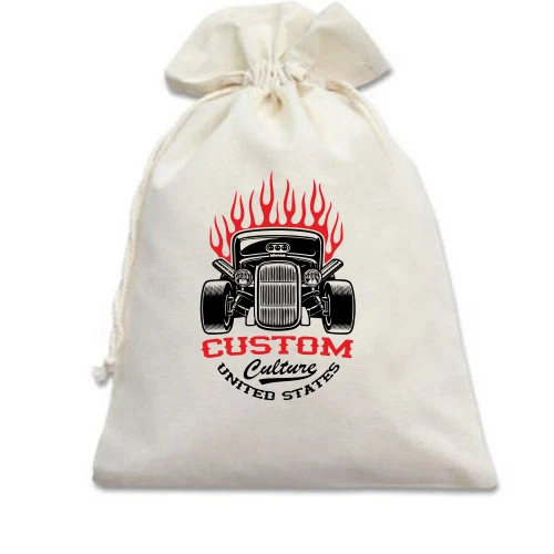 Подарунковий мішечок, Білий, Custom Culture