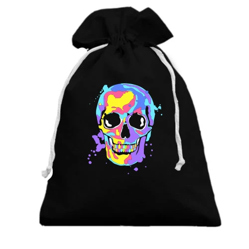 Подарунковий мішечок Skull pop art