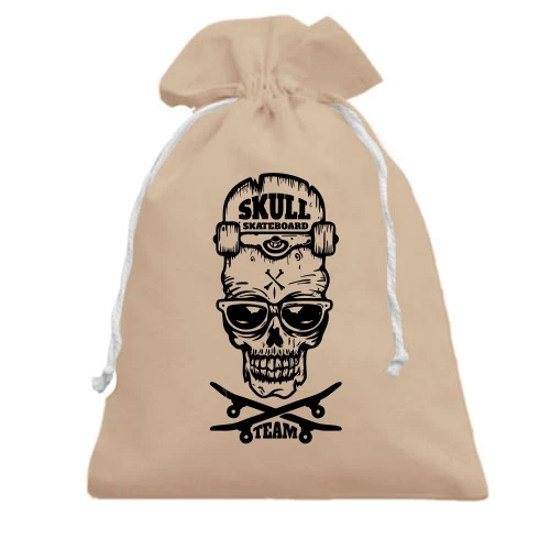 Подарунковий мішечок Skull skateboard team