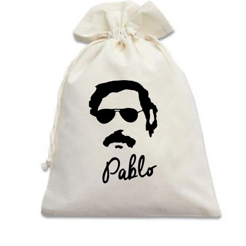 Подарочный мешочек, Белый, Pablo pop-art