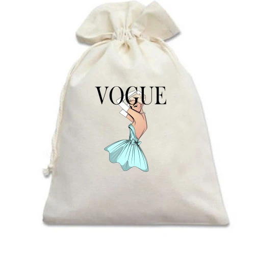 Подарунковий мішечок VOGUE blonde girl 2