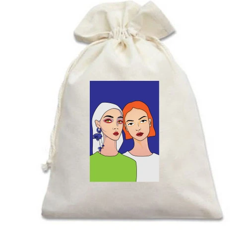 Подарунковий мішечок Blonde and redhead