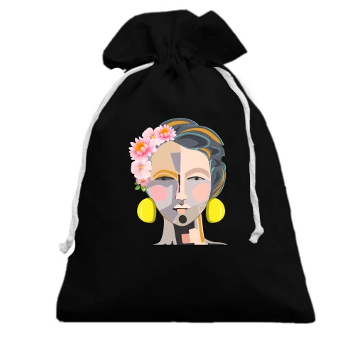 Подарунковий мішечок Woman with pop art portrait