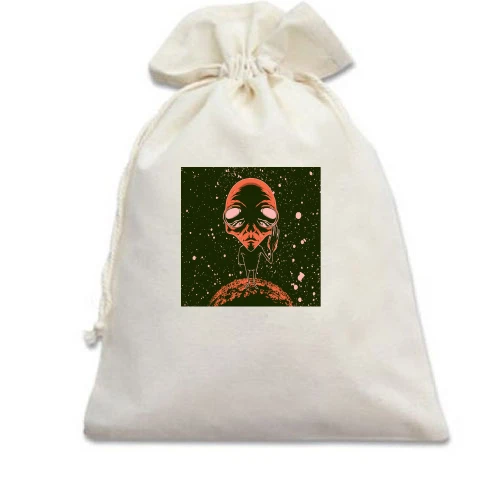 Подарунковий мішечок Alien on the moon