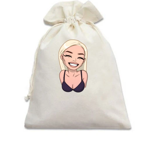 Подарочный мешочек Art. Blonde smiling 2