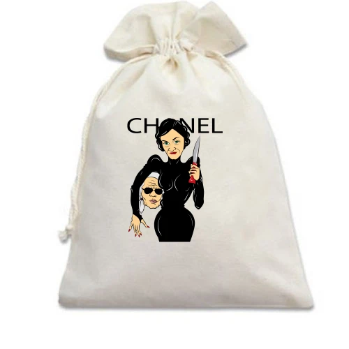 Подарочный мешочек Chanel woman with knife