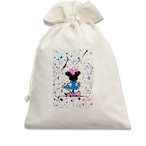 Подарочный мешочек Minnie Mouse paint atr