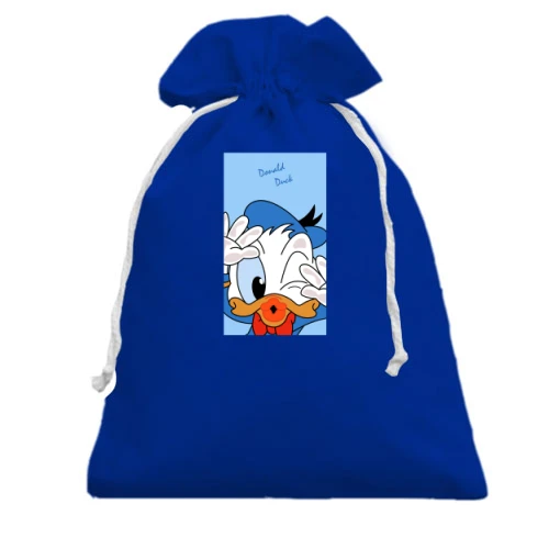 Подарочный мешочек, Голубой, Donald duck baby