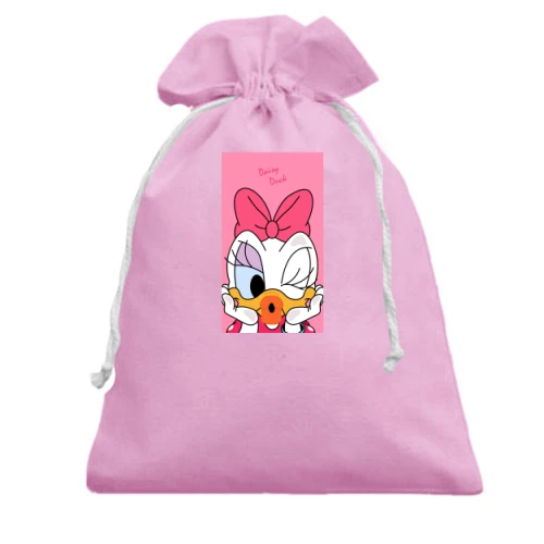 Подарочный мешочек, Розовый, Daisy Duck baby.