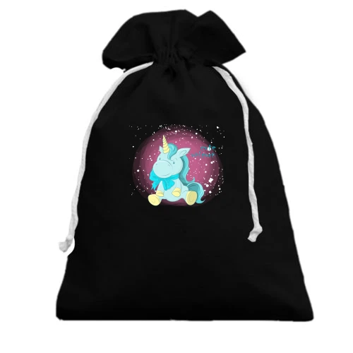 Подарунковий мішечок Baby unicorn blue