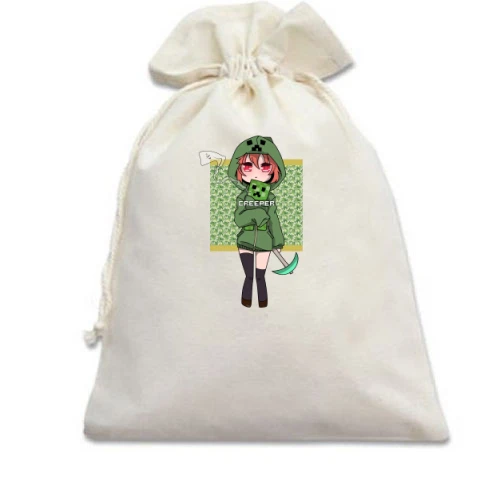 Подарочный мешочек Minecraft Girl