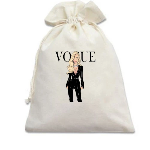 Подарунковий мішечок, Блакитний, VOGUE Cara Delevingne