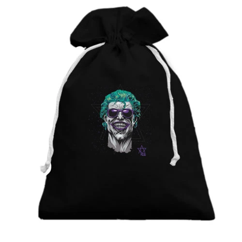 Подарунковий мішечок, Чорний, Joker in sunglasses